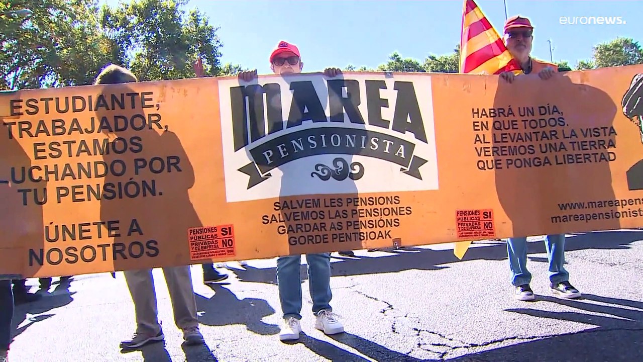 Wütende Rentner in Madrid: 'Wir fordern unser Recht auf angemessene Pensionen ein'