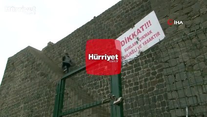 Diyarbakır surlarında 'selfie' çılgınlığı