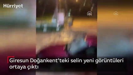 Giresun Doğankent'teki selin yeni görüntüleri ortaya çıktı
