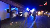 Karaman'da yolcu otobüsü devrildi! Çok sayıda yaralı var