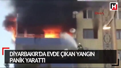 Diyarbakır'da evde çıkan yangın panik yarattı