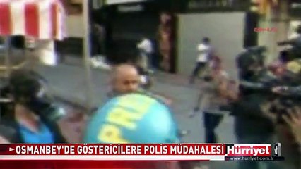 ŞİŞLİ'DE GÖSTERİCİLERE POLİS MÜDAHALE ETTİ