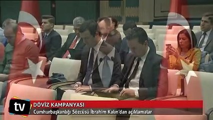 İbrahim Kalın'dan döviz kampanyasına destek