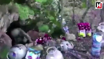 Teröristlerin sığınakları imha edildi