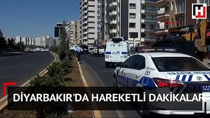Diyarbakır'da hareketli dakikalar...