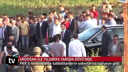 Erdoğan ile Yıldırım, Tanışık köyü'nde
