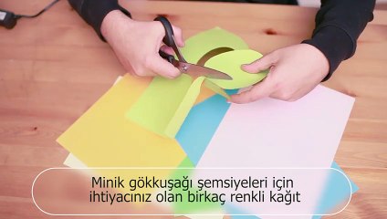 Gökkuşağı Şemsiye | Yaparım Bilirsin