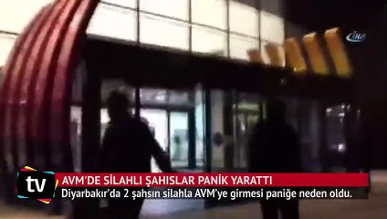 Diyarbakır'da AVM'ye silahla gelen şahıslar paniğe neden oldu