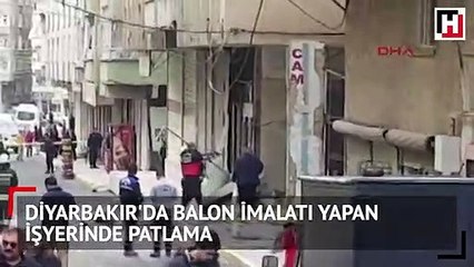 Diyarbakır da balon imalatı yapan işyerinde patlama