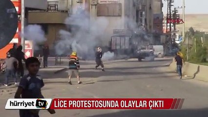 Cizre'de Lice protestosunda olaylar çıktı