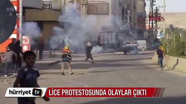 Cizre'de Lice protestosunda olaylar çıktı