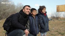 Oyuncu Ulaş Tuna Astepe, sınırda göçmenleri ziyaret etti