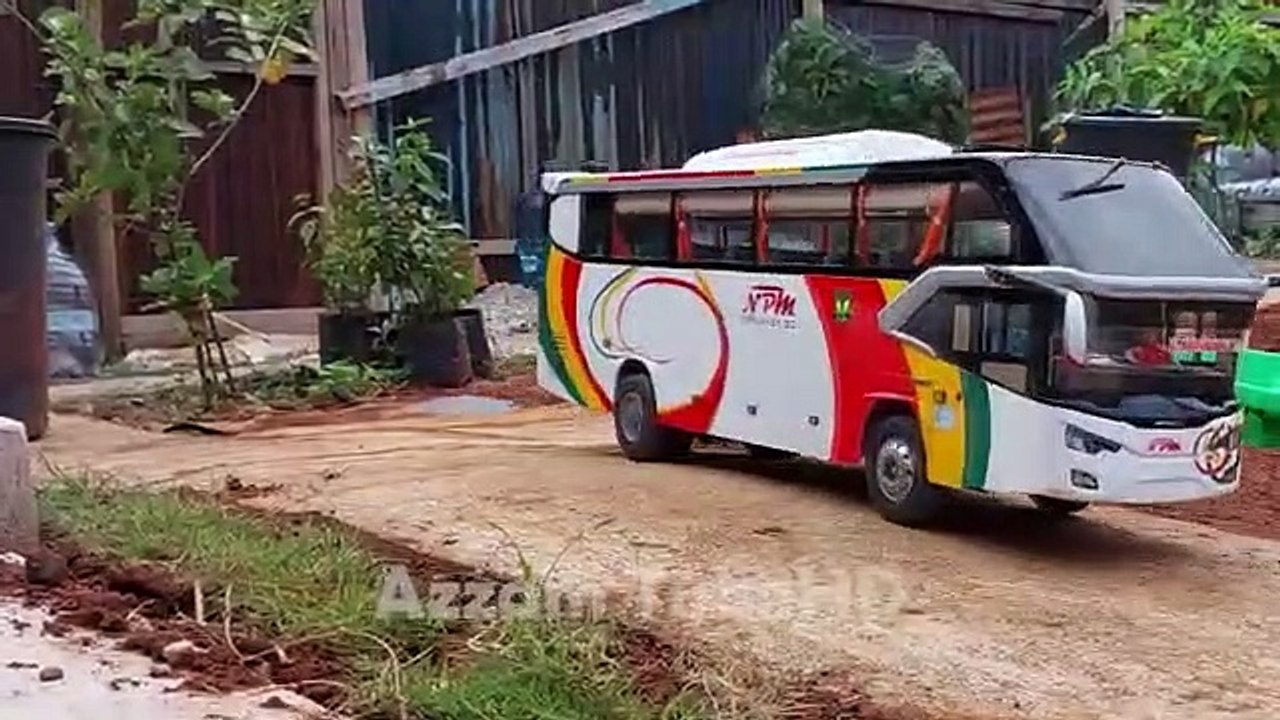 PERDANA UJI COBA BIS NPM NAIK TANJAKAN  VERSI MINIATUR BIS RC - AZZAM TUBEHD