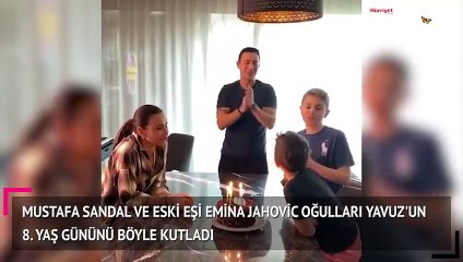 Mustafa Sandal ve eski eşi oğullarının doğum gününü kutladı