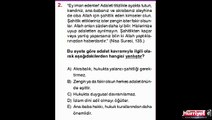 DİN KÜLTÜRÜ VE AHLAK BİLGİSİ SORULARININ ÇÖZÜMLERİ