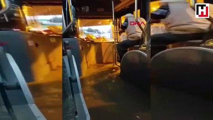 Konya'da yağmur sele dönüştü