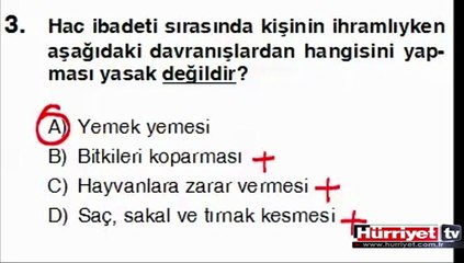 DİN KÜLTÜRÜ VE AHLAK BİLGİSİ SORULARININ ÇÖZÜMLERİ