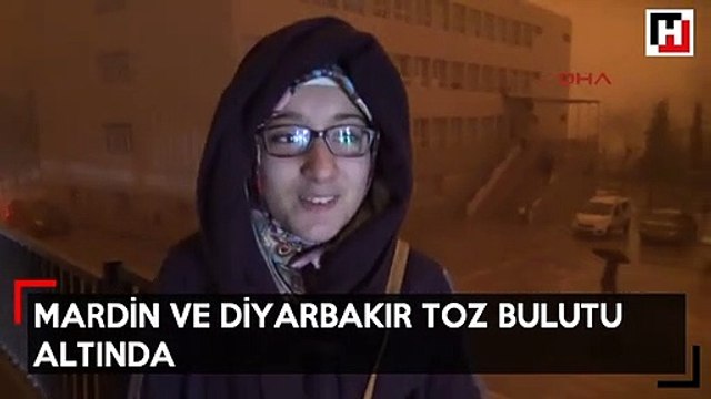 Mardin ve Diyarbakır toz bulutu altında