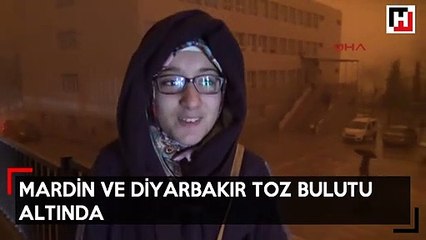 Mardin ve Diyarbakır toz bulutu altında