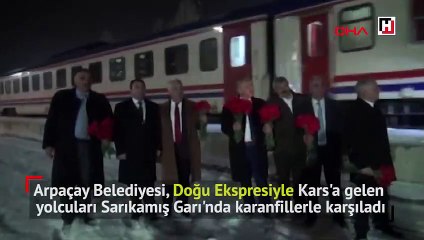 Doğu Ekspresi yolcularına Kars Kaşarı ikramı