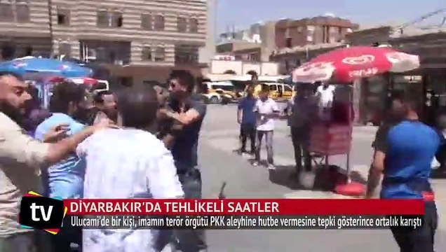 Diyarbakır'da PKK yanlısına vatandaştan linç girişimi