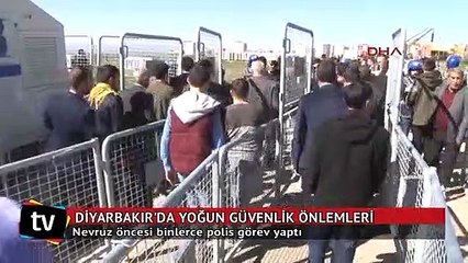 Diyarbakır'daki Nevruz kutlamasında yoğun güvenlik