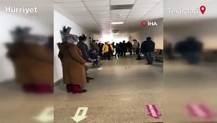 Tekirdağ’da doktora tehdit ve hakaret anları kamerada