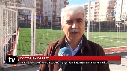 Doktorun şikayet ettiği kamu spotu yayından kaldırılıyor