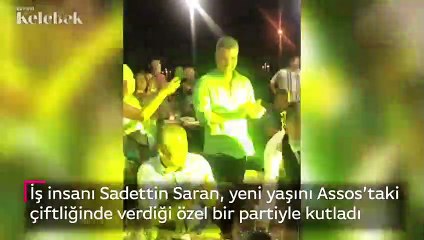 Sadettin Saran'a 56. yaş kutlaması