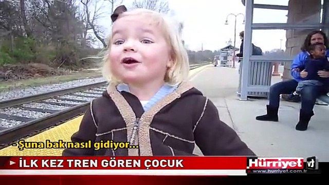 HAYATINDA İLK KEZ TREN GÖRÜNCE...