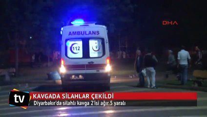 Diyarbakır’da silahlı kavga: 2’si ağır 5 yaralı