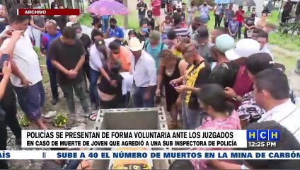 Se entregan policías que tienen orden de captura por muerte de barrista del Real España