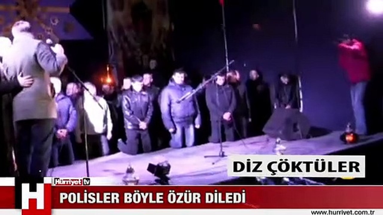 DİZ ÇÖKEREK AF DİLEDİLER