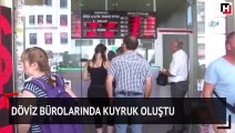 Döviz bürolarında kuyruk oluştu