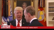 Trump, o sorunun ardından röportajı yarıda kesti