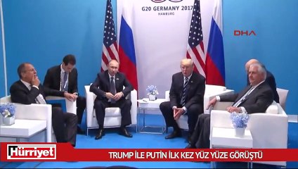 Trump ile Putin ilk kez yüz yüze görüştü