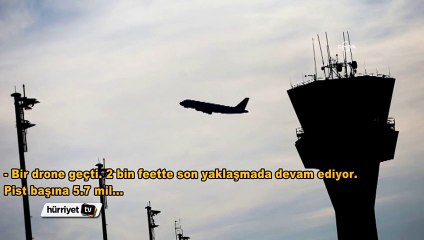 Pilot bu sefer 600 metrede 'Drone' gördü