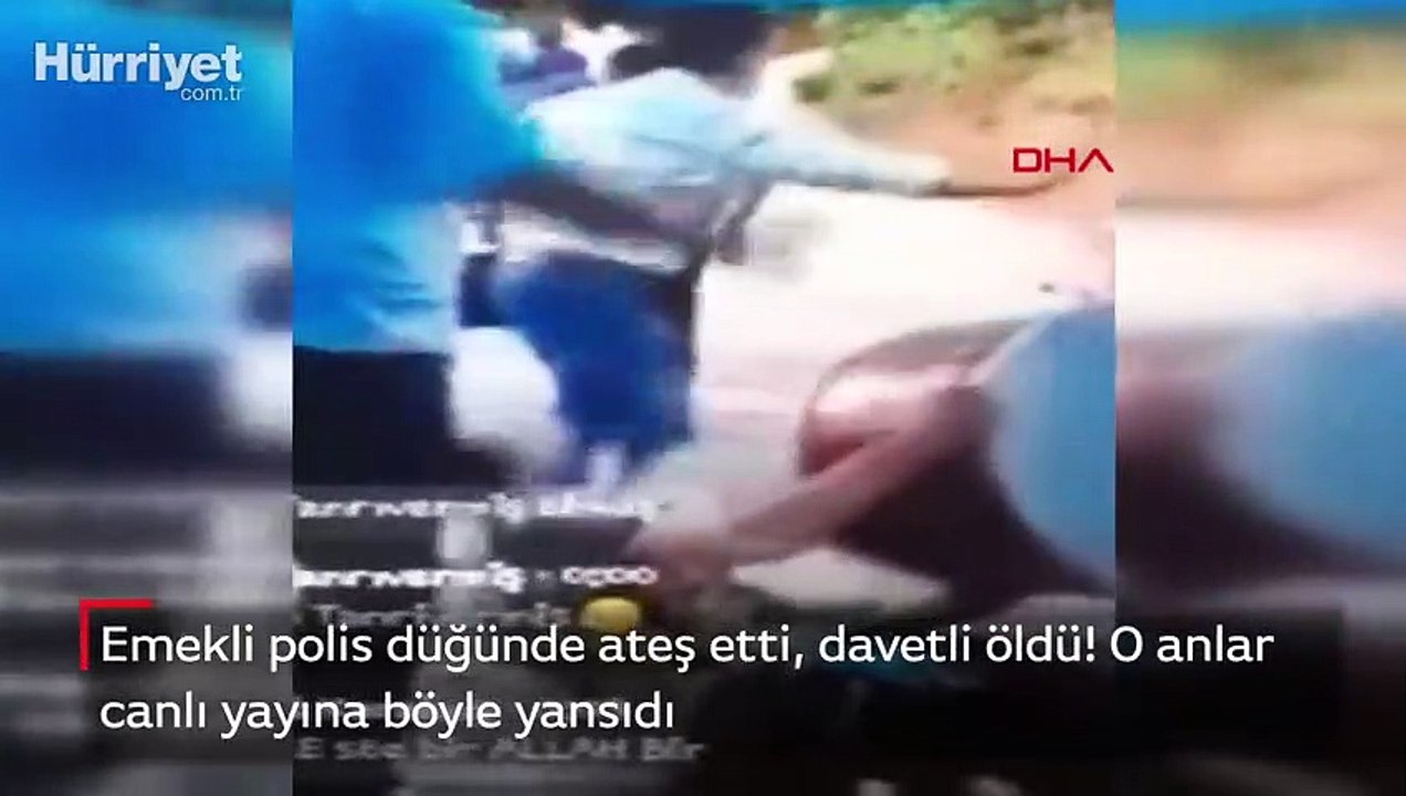Emekli polis düğünde ateş etti, davetli öldü! O anlar canlı yanına böyle yansıdı