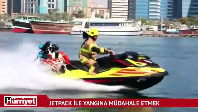 Dubai'de itfaiyeciler yangına Jetpack ile müdahale edecek