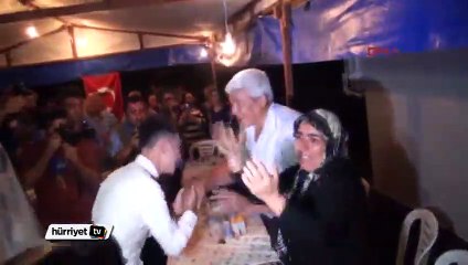 Düğününe katılamayan uzman çavuş muradına erdi