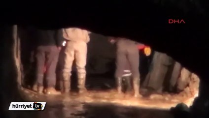 Kütahya'da tünel inşaatında göçük