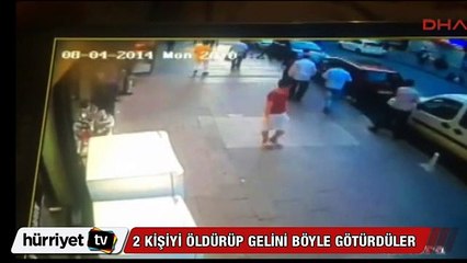 Damadı öldürüp gelini böyle kaçırdılar