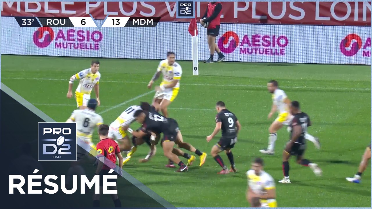 PRO D2 - Résumé Rouen Normandie Rugby-Stade Montois: 28-23 - J07 - Saison 2022/2023