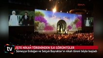 Sümeyye Erdoğan ve Selçuk Bayraktar'ın düğününden ilk görüntüler