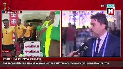 TRT Spor yorumcusunun zor anları