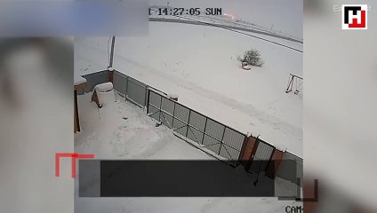 Rus uçağının düşme anı görüntülendi