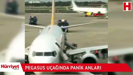 Son dakika haberi: Düsseldorf'ta Pegasus uçağında panik anları