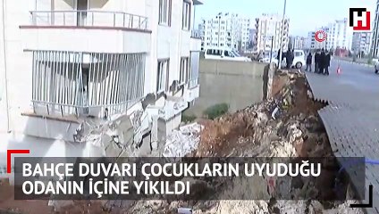 4 çocuk uyuyordu, büyük bir gürültüyle yıkıldı