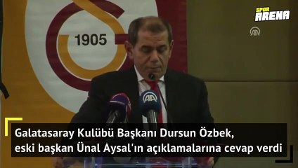 Dursun Özbek Ünal Aysal'a cevap verdi