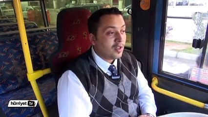 Görme engelliler için yapılan sarı şerit yoluna otobüs durağı yapıldı